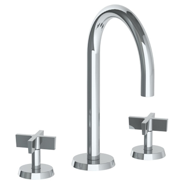 WATERMARK Blue 37 Deck Mounted 3 Hole Gooseneck Lavatory Set 37-2-BL3 (ON SALE)