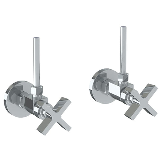 WATERMARK Blue 37 Lavatory Angle Stop Kit -1/2 Compression x 3/8 OD Compression 37-MAS1-BL3 (ON SALE)