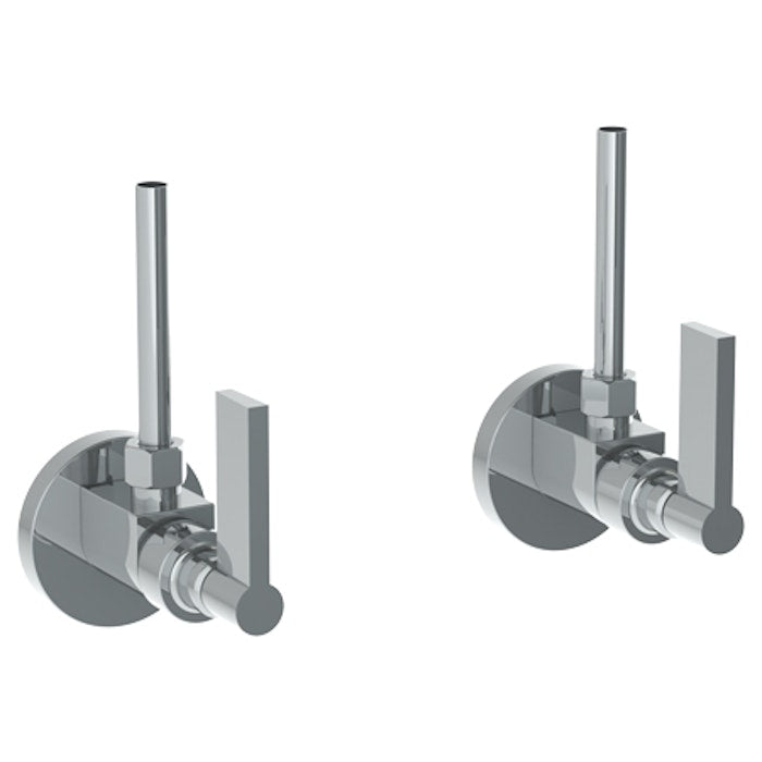 WATERMARK Blue 37 Lavatory Angle Stop Kit -1/2 IPS x 3/8 OD Compression 37-MAS2-BL2 (ON SALE)