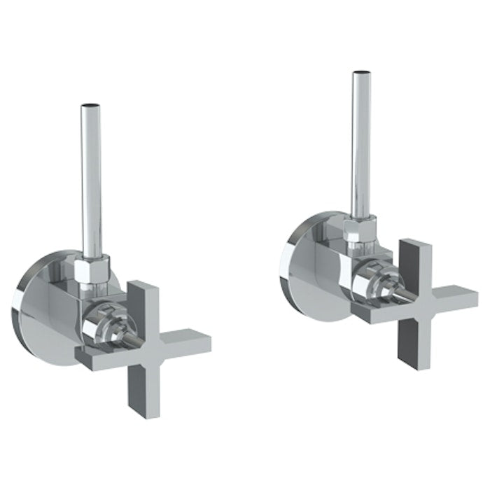 WATERMARK Blue 37 Lavatory Angle Stop Kit -1/2 IPS x 3/8 OD Compression 37-MAS2-BL3 (ON SALE)