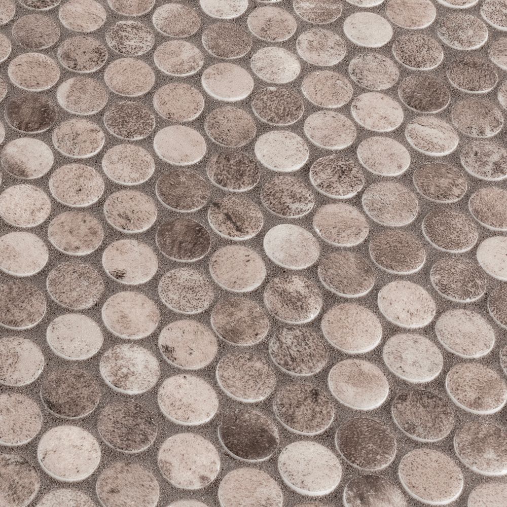 Sierra Penny Mosaic Brown  40260- Jeffrey Court (Please Call us for Special Pricing)