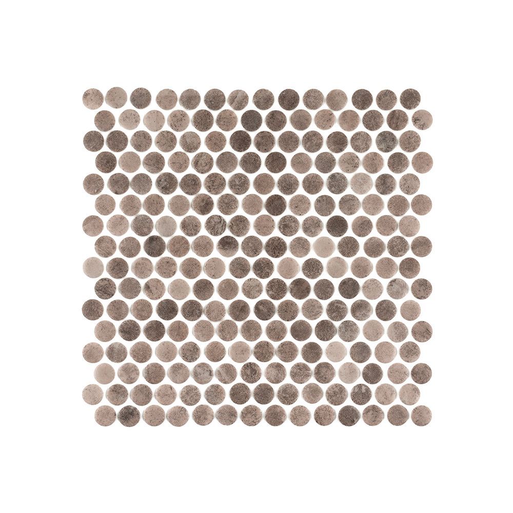 Sierra Penny Mosaic Brown  40260- Jeffrey Court (Please Call us for Special Pricing)
