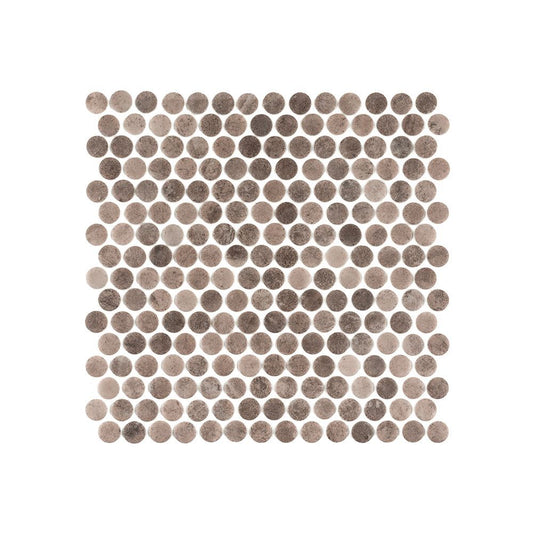 Sierra Penny Mosaic Brown  40260- Jeffrey Court (Please Call us for Special Pricing)
