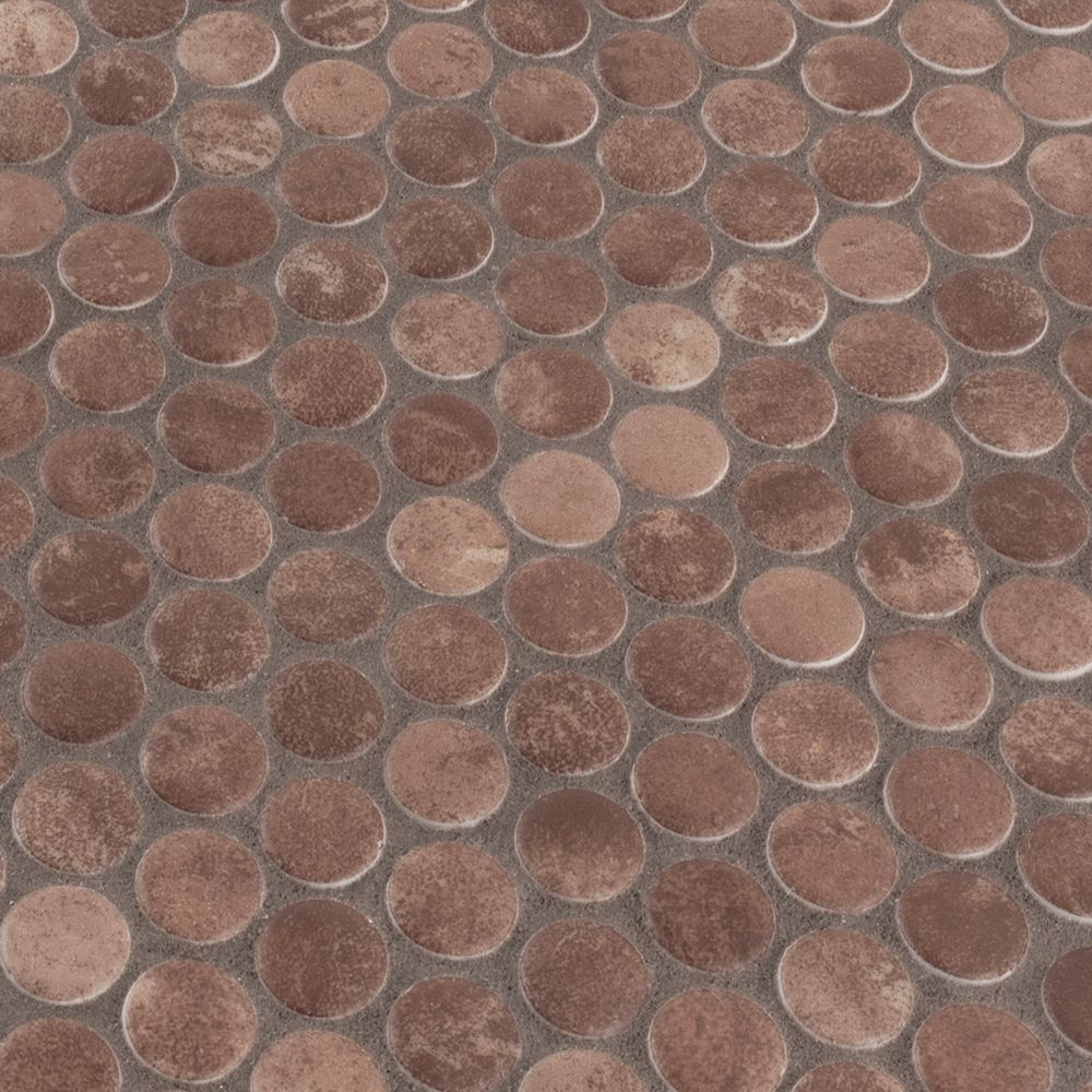 Sierra Penny Mosaic Clay  40262 - Jeffrey Court (Please Call us for Special Pricing)