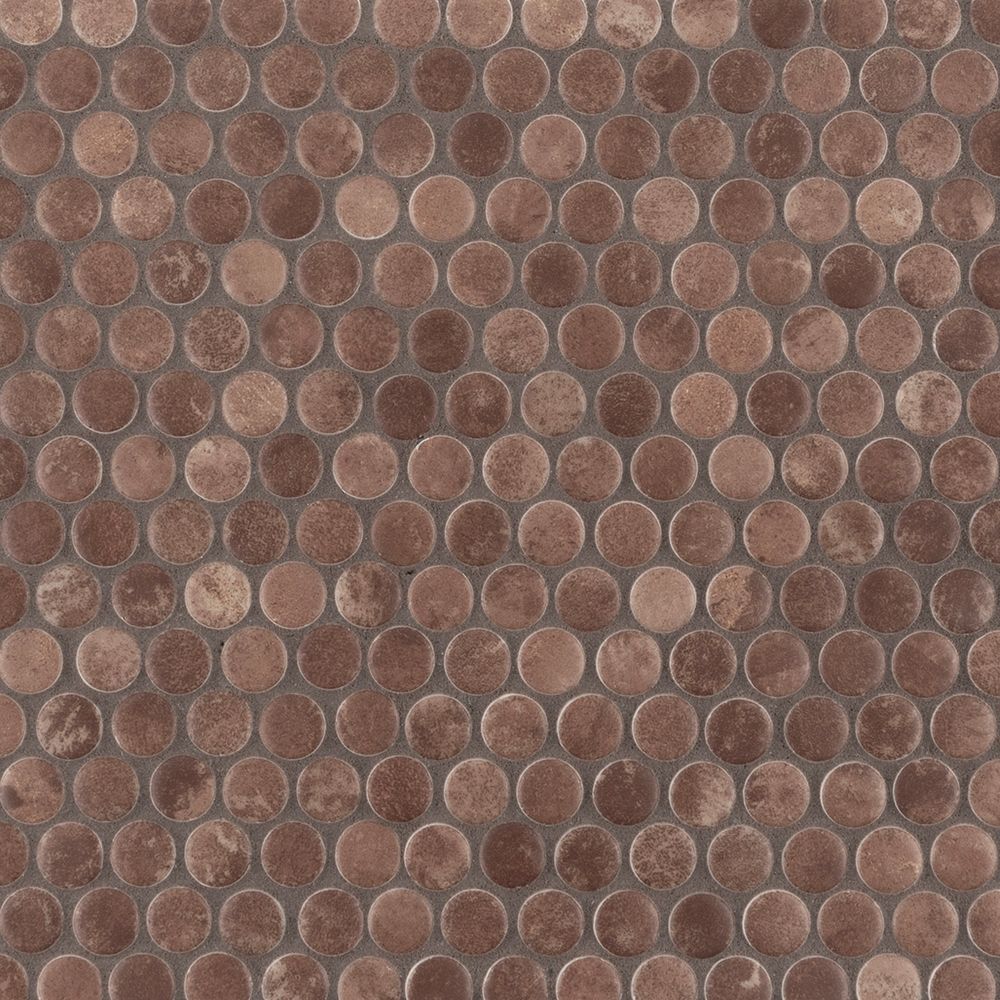 Sierra Penny Mosaic Clay  40262 - Jeffrey Court (Please Call us for Special Pricing)