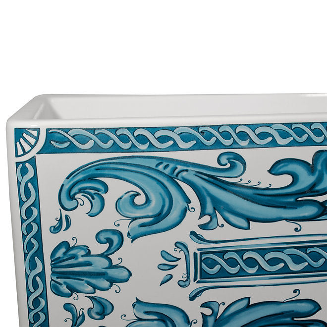 NANTUCKET 33 Inch Farmhouse Fireclay Sink with an appliqué Apron Design FCFS3320S-BluMare  (FREE SHIPPING PROMO SEPTEMBER 2025)