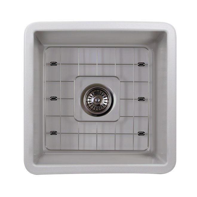 NANTUCKET18 Inch Undermount Fireclay Kitchen Sink Wellfleet-1818GR  (FREE SHIPPING PROMO SEPTEMBER 2025)