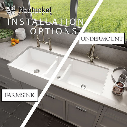 NANTUCKET SINKS 47.25 Inch Farmhouse Apron Fireclay Sink FCFS4718  (FREE SHIPPING PROMO SEPTEMBER 2025)