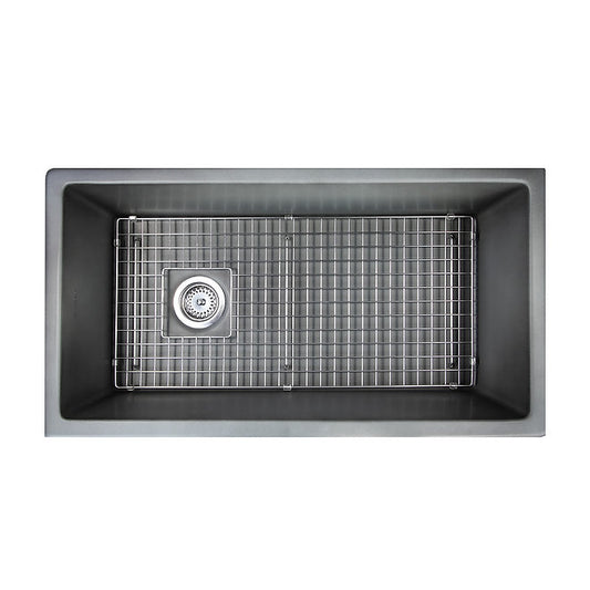 NANTUCKET 34 Inch Undermount Concrete Sink Wellfleet-3419Concrete  (FREE SHIPPING PROMO SEPTEMBER 2025)