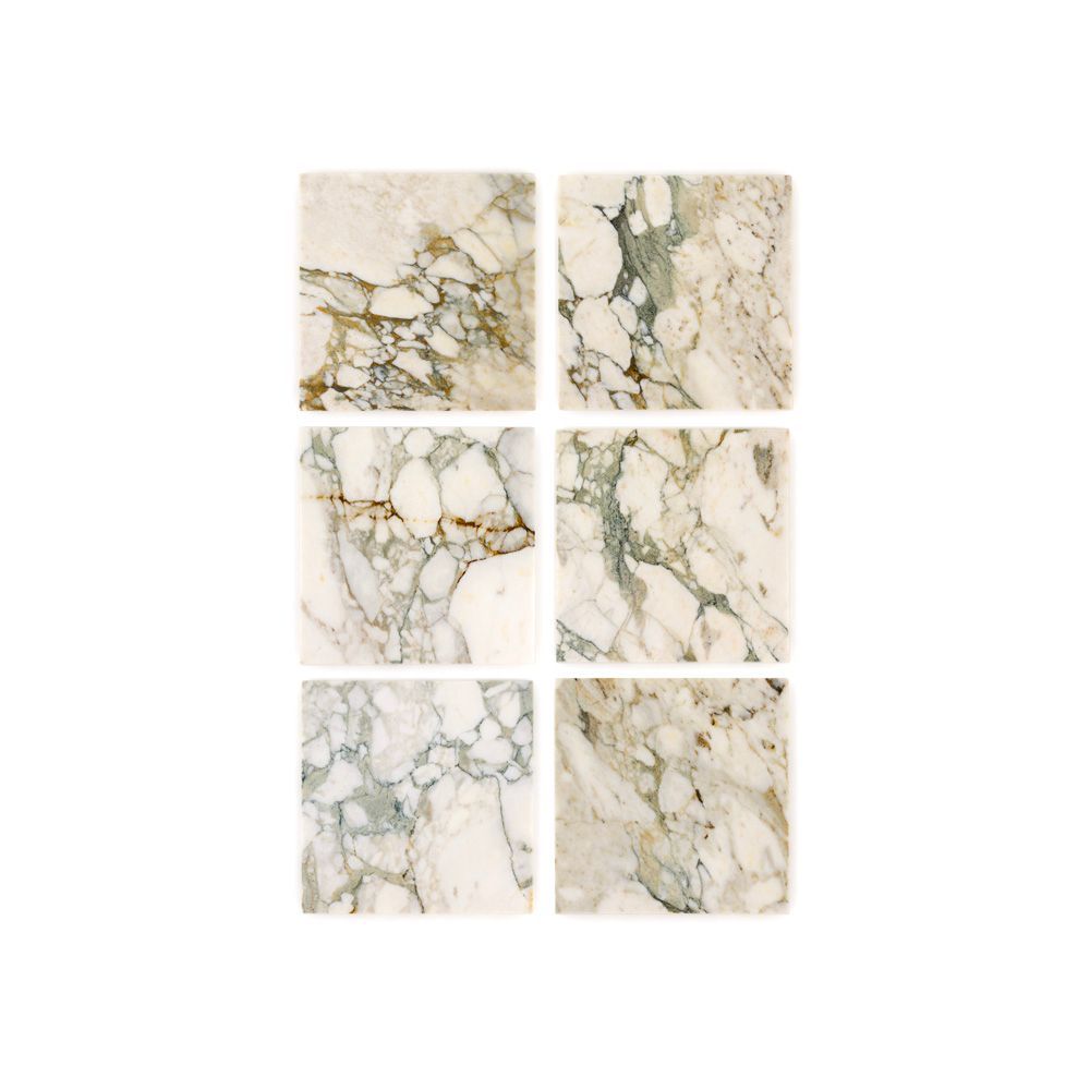 12" x 12" Polished Calacatta Verde  74320 - Exotic Marble Collection (Please Call for Special Pricing)