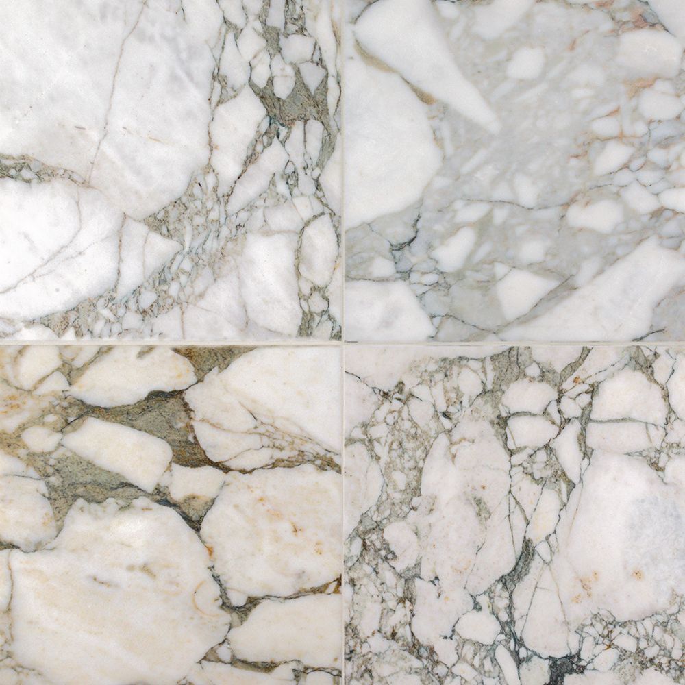 12" x 12" Polished Calacatta Verde  74320 - Exotic Marble Collection (Please Call for Special Pricing)