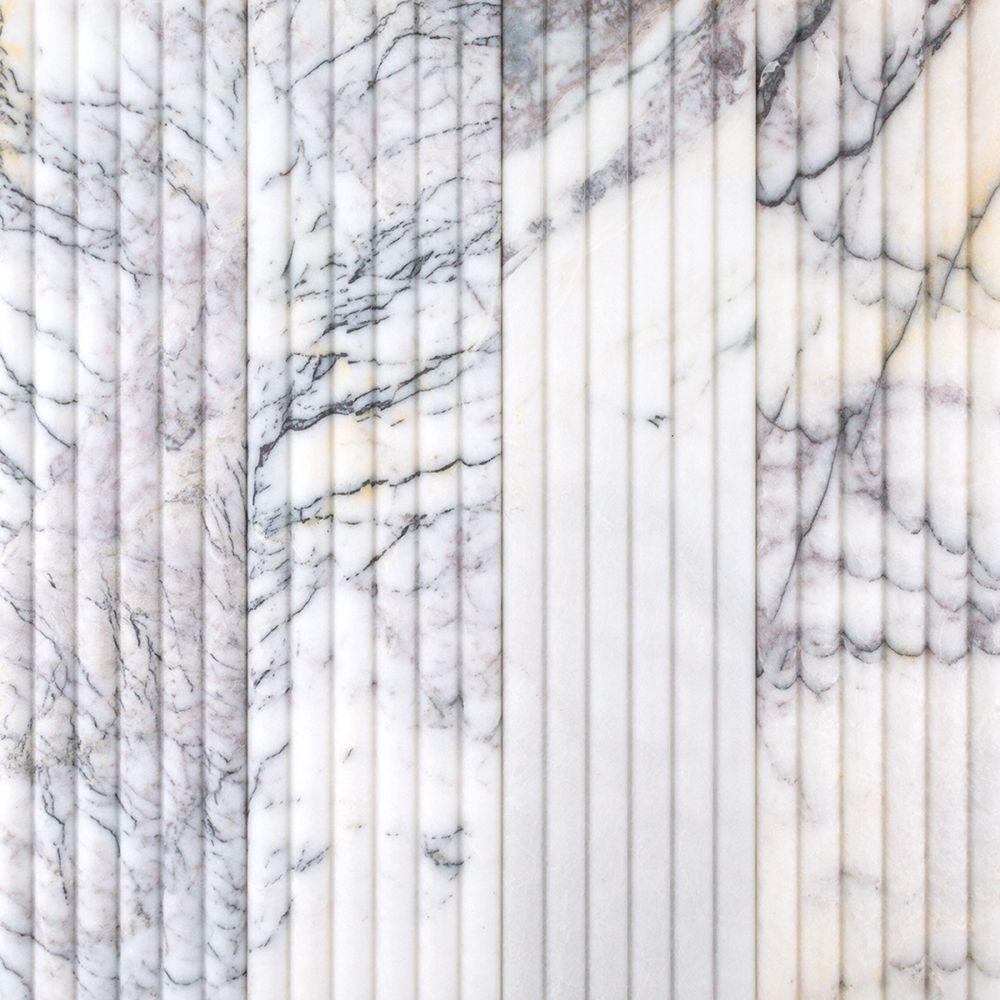 6" x 24" Lilac  74355 - Exotic Marble Collection Fluted Marble Tile (Please Call for Special Pricing)