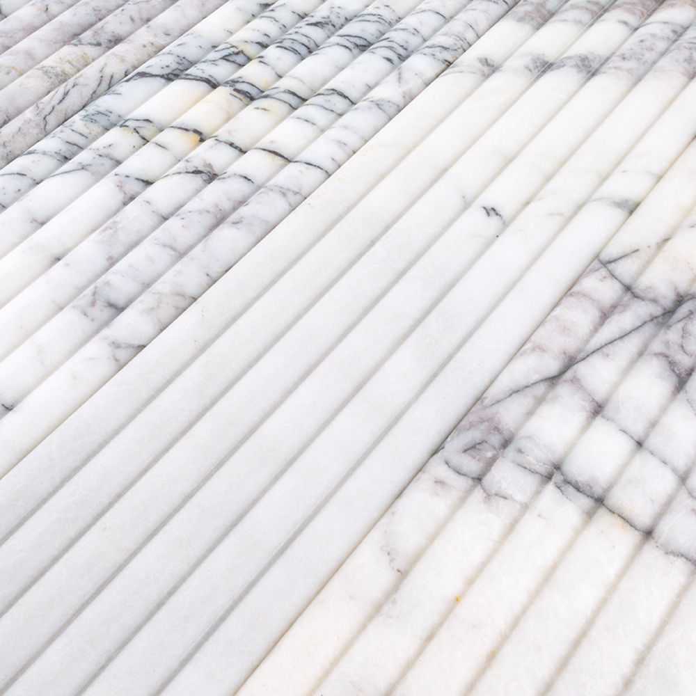 6" x 24" Lilac  74355 - Exotic Marble Collection Fluted Marble Tile (Please Call for Special Pricing)