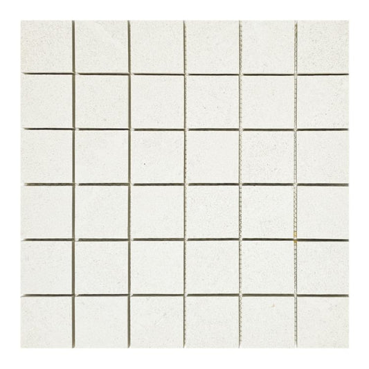 ELY Tune Snow 2'' Square Mosaic 12'' x 12''