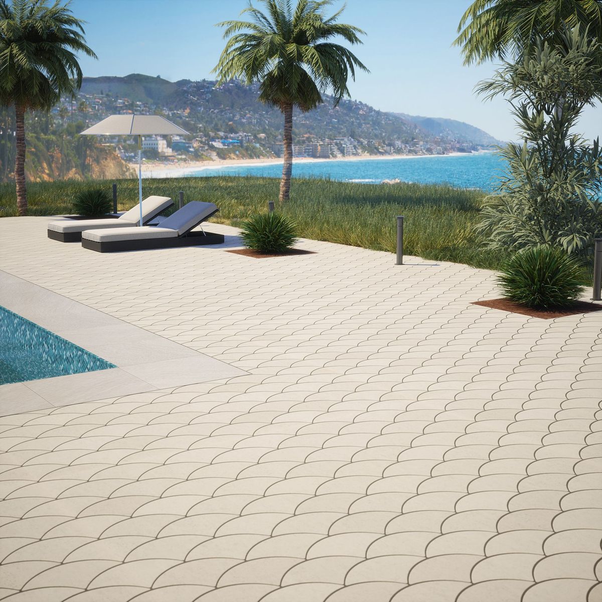 Scale Paver 8" x 15" Dust  990139 - Jeffrey Court (Please Call us for Special Pricing)