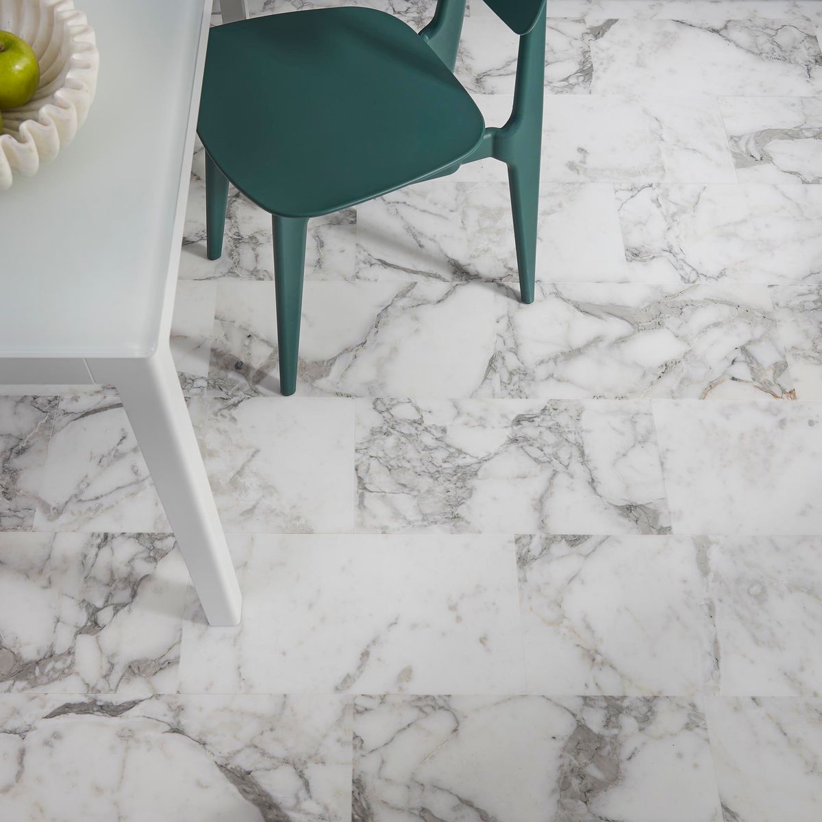 10" x 20" Arabescato  22119 - Exotic Marble Collection (Please Call for Special Pricing) Black Tie