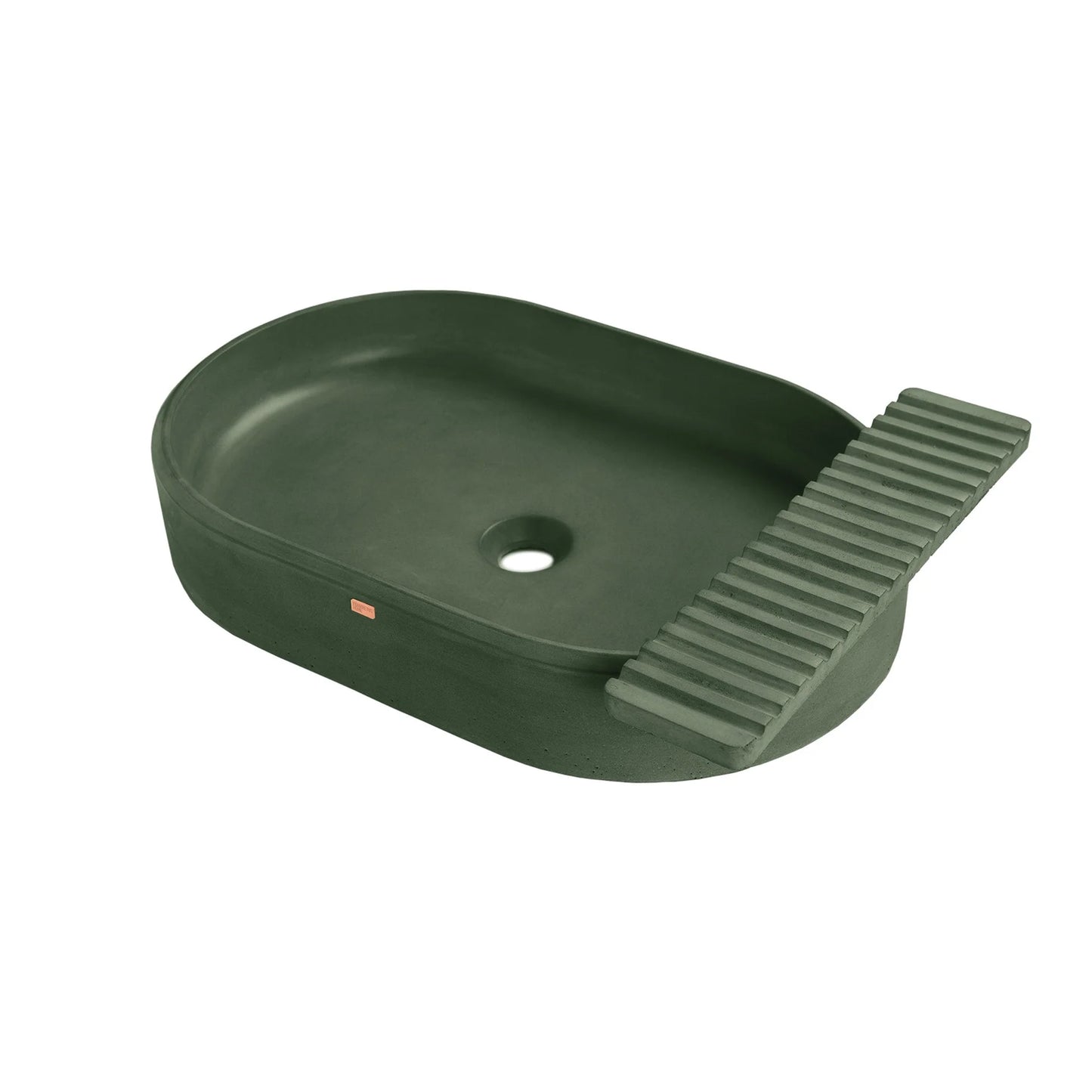 Concrete Vessel Sink Cure Collection 22.4'' Length x 14.5'' Width x 4.3'' Depth
