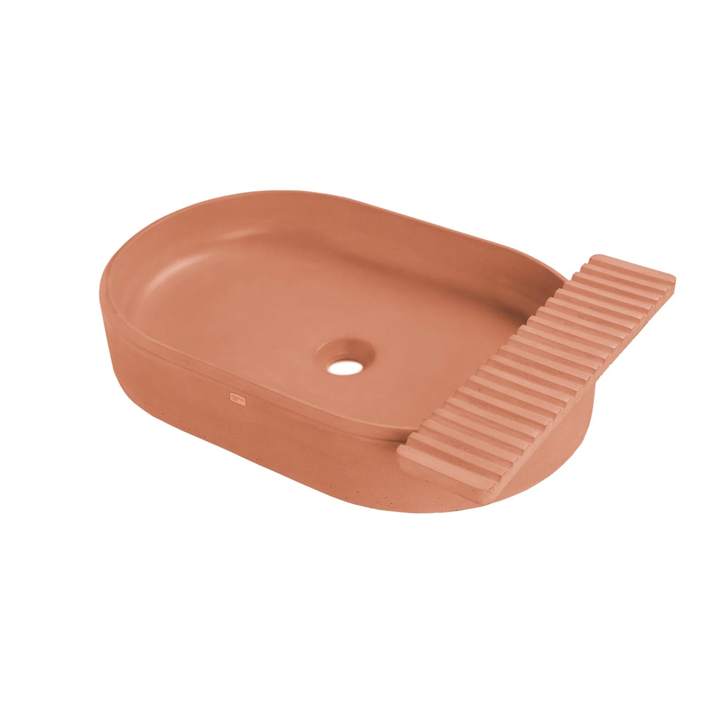 Concrete Vessel Sink Cure Collection 22.4'' Length x 14.5'' Width x 4.3'' Depth