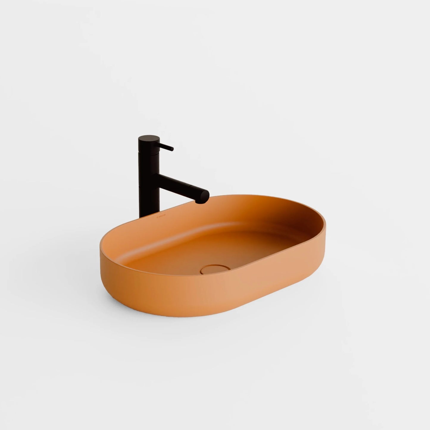 Concrete Vessel Sink Flow Collection 22.4'' Length x 14.5'' Width x 4.3'' Depth