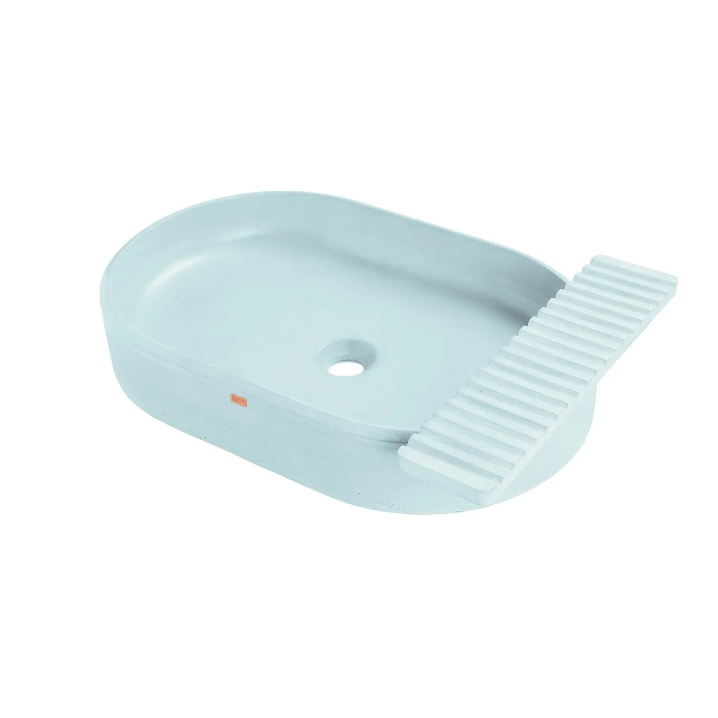 Concrete Vessel Sink Cure Collection 22.4'' Length x 14.5'' Width x 4.3'' Depth