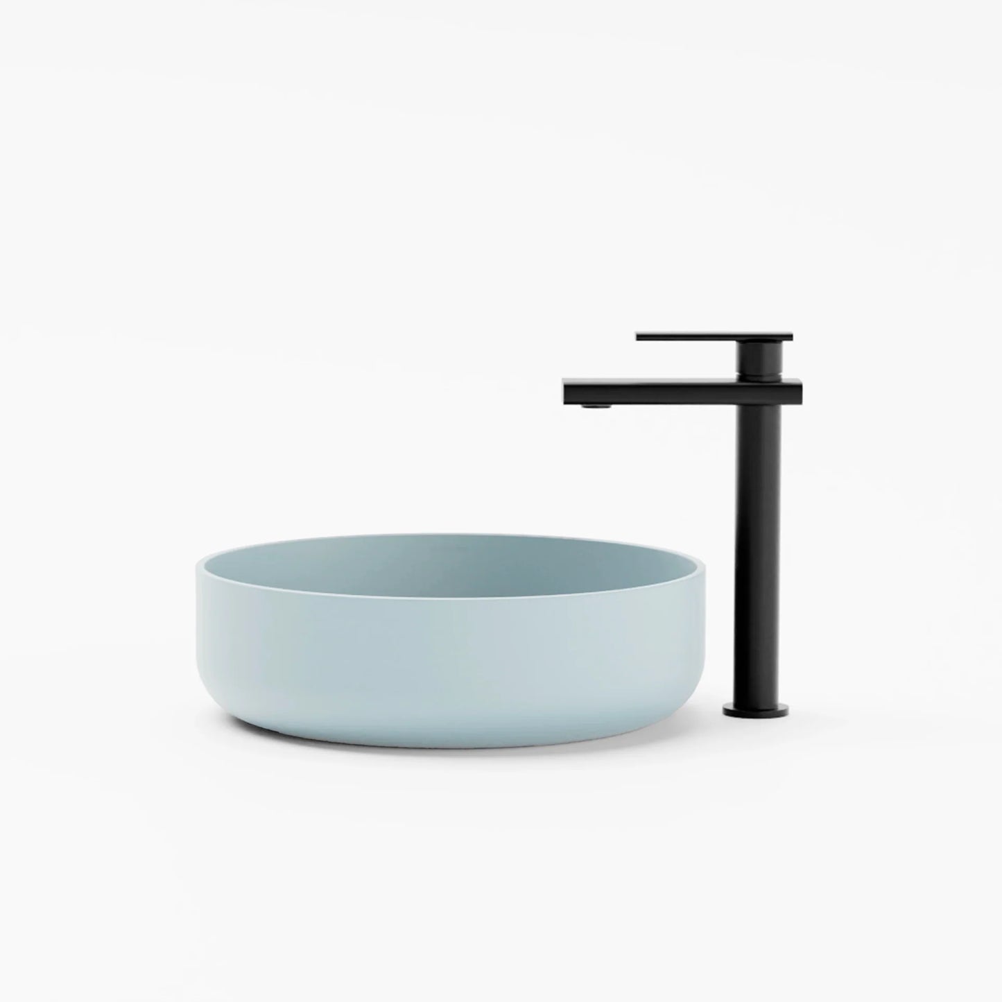 Concrete Vessel Sink Flow 02 Collection 14.5'' Length x  14.5'' Width x 4.3'' Depth