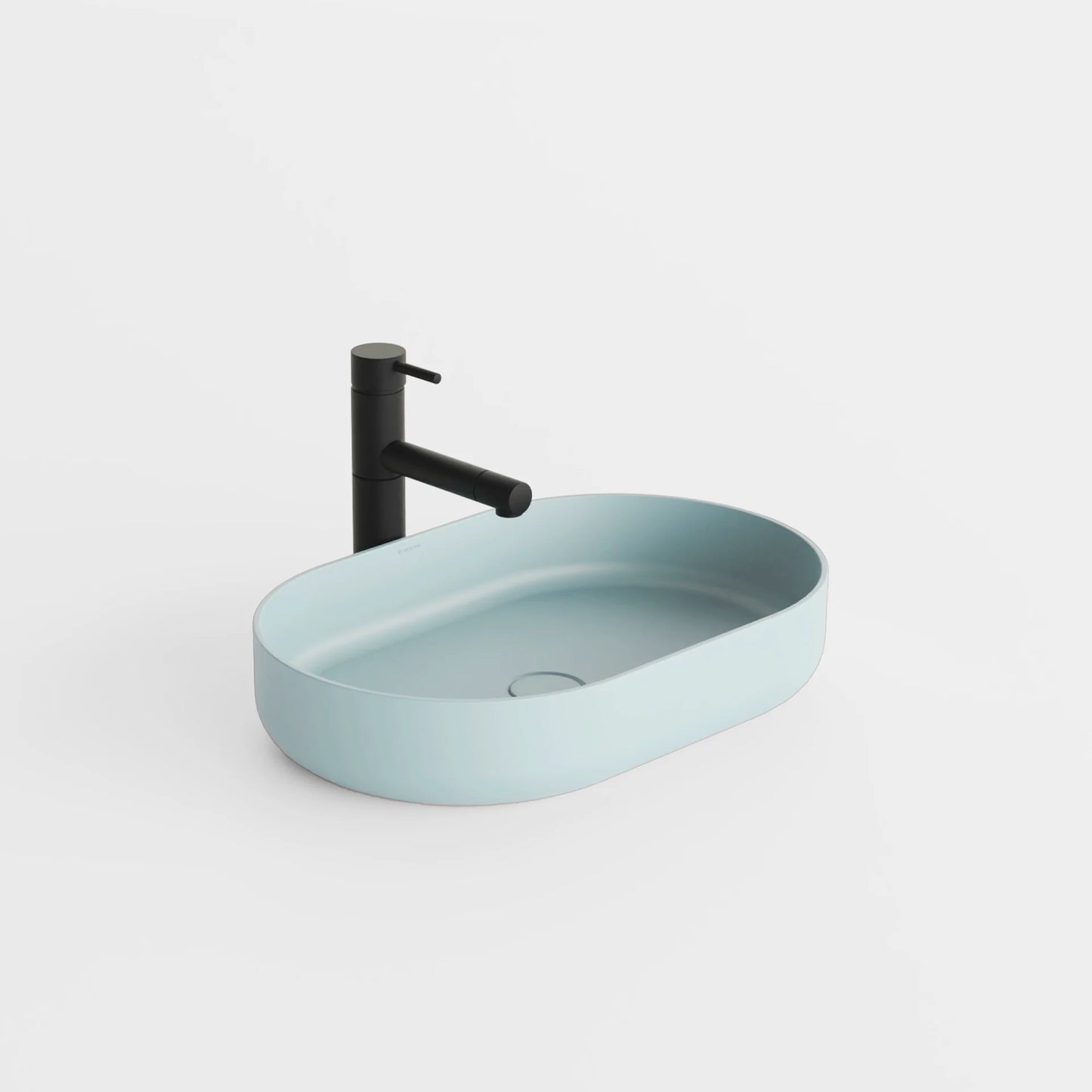 Concrete Vessel Sink Flow Collection 22.4'' Length x 14.5'' Width x 4.3'' Depth