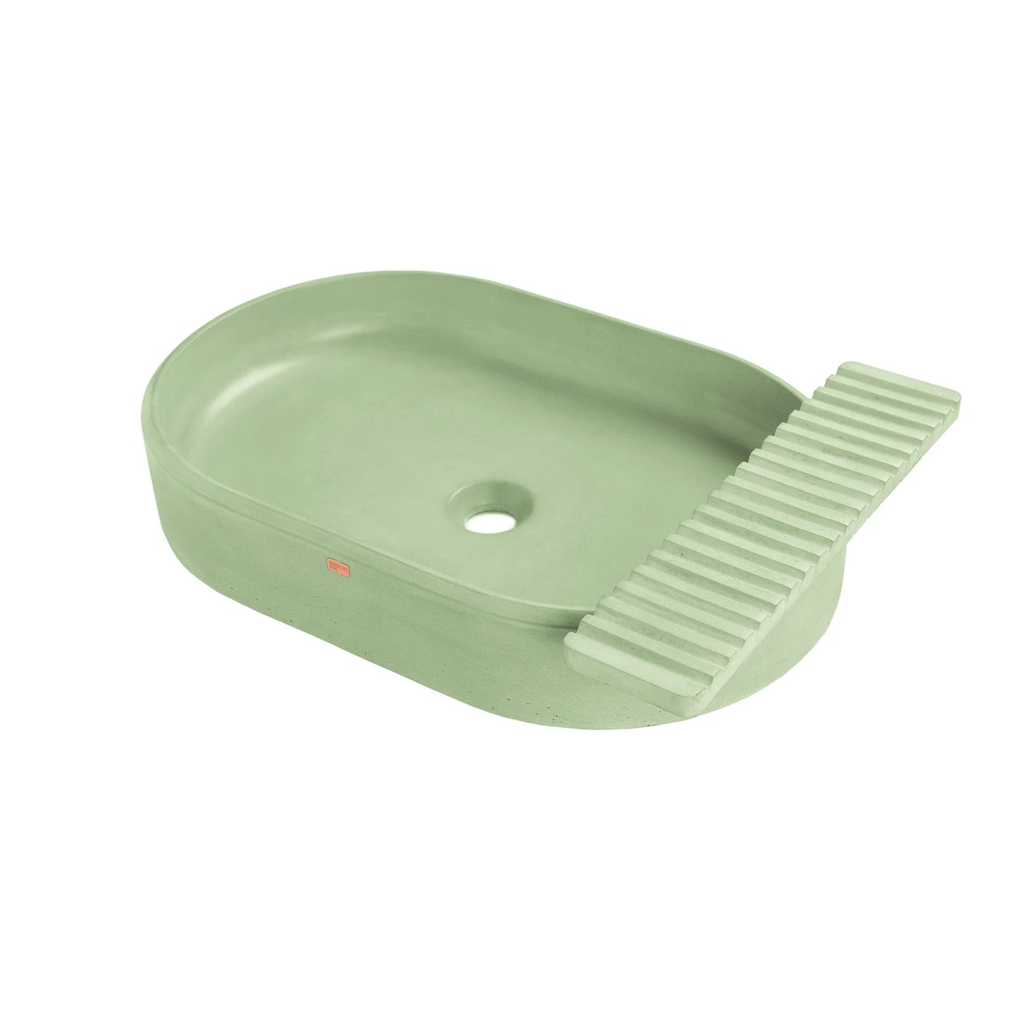 Concrete Vessel Sink Cure Collection 22.4'' Length x 14.5'' Width x 4.3'' Depth