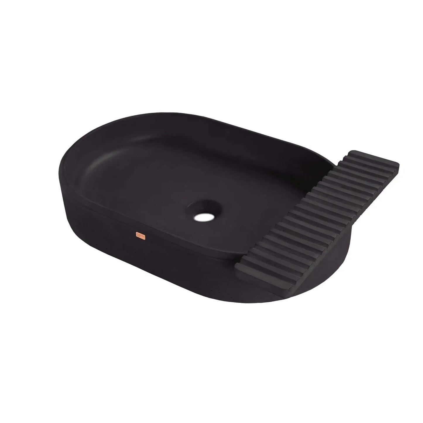 Concrete Vessel Sink Cure Collection 22.4'' Length x 14.5'' Width x 4.3'' Depth