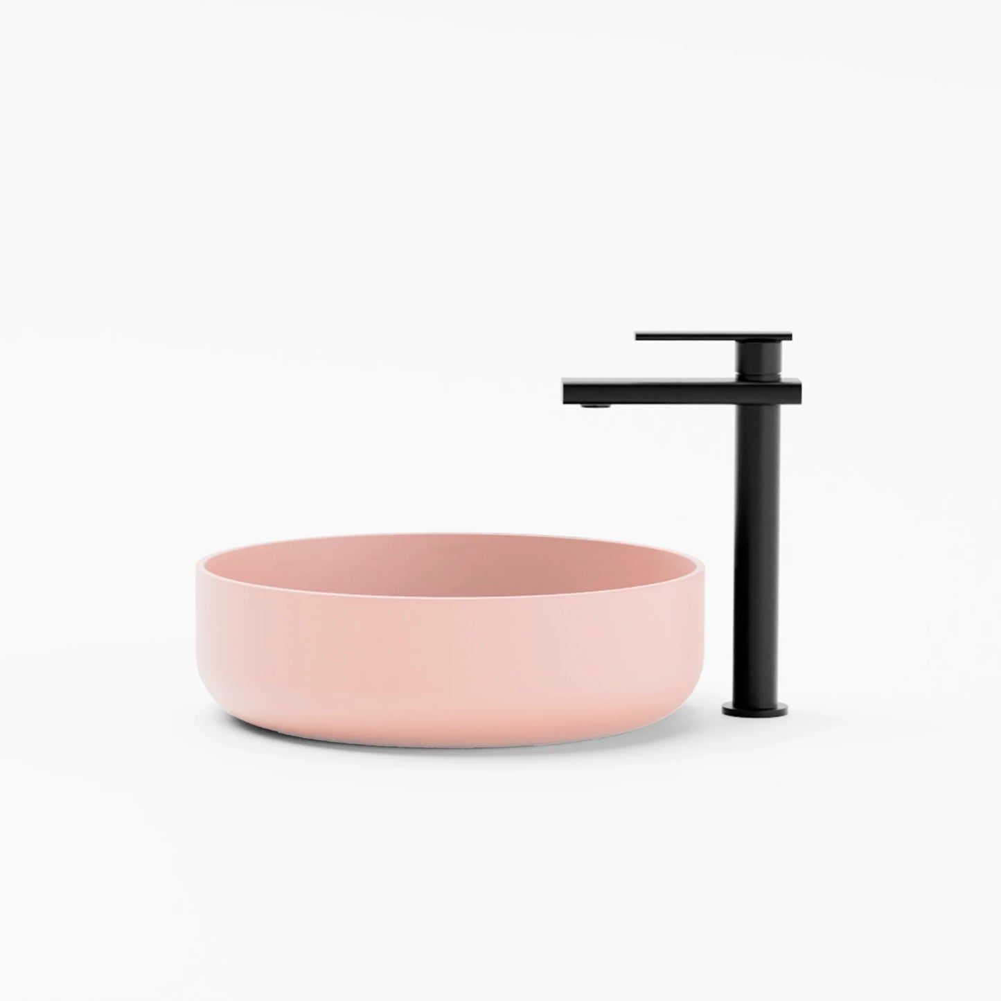 Concrete Vessel Sink Flow 02 Collection 14.5'' Length x  14.5'' Width x 4.3'' Depth