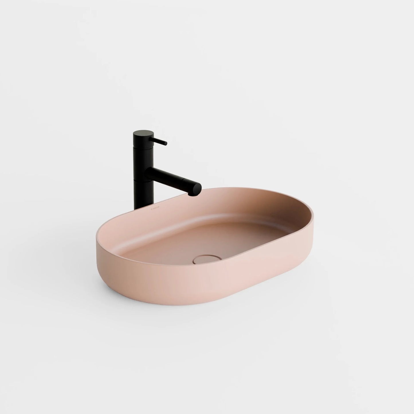 Concrete Vessel Sink Flow Collection 22.4'' Length x 14.5'' Width x 4.3'' Depth