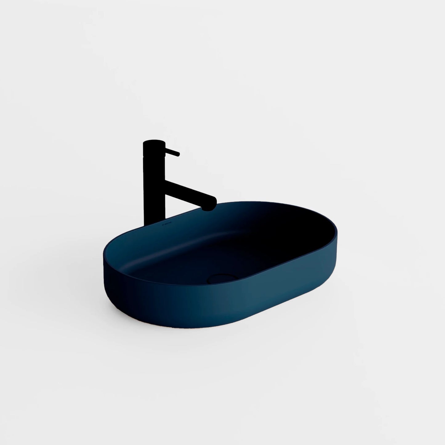 Concrete Vessel Sink Flow Collection 22.4'' Length x 14.5'' Width x 4.3'' Depth