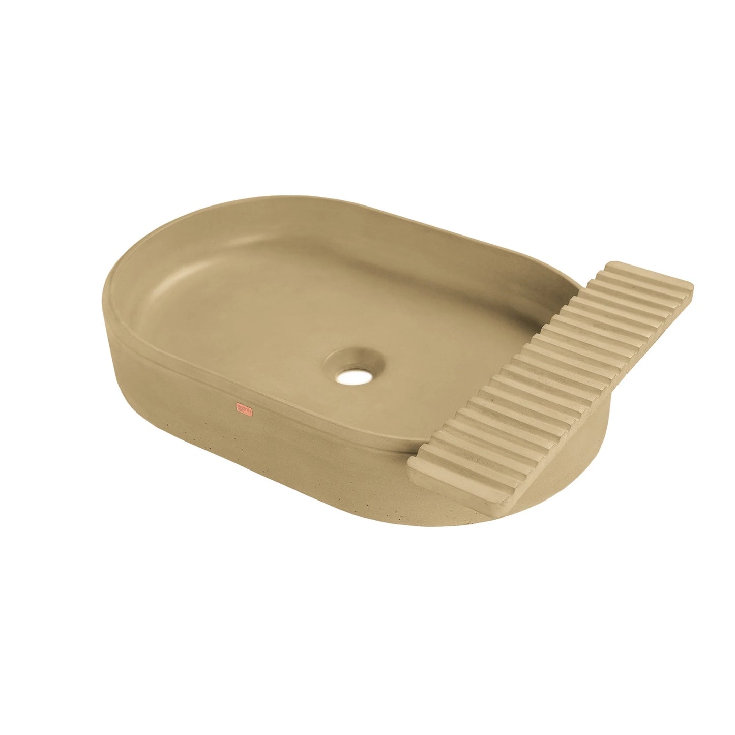 Concrete Vessel Sink Cure Collection 22.4'' Length x 14.5'' Width x 4.3'' Depth
