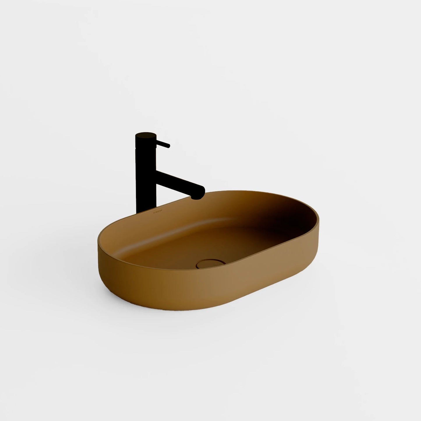 Concrete Vessel Sink Flow Collection 22.4'' Length x 14.5'' Width x 4.3'' Depth