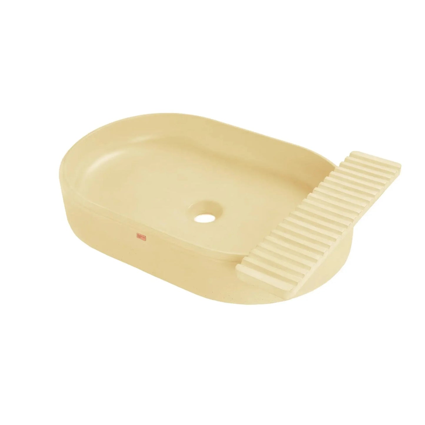Concrete Vessel Sink Cure Collection 22.4'' Length x 14.5'' Width x 4.3'' Depth