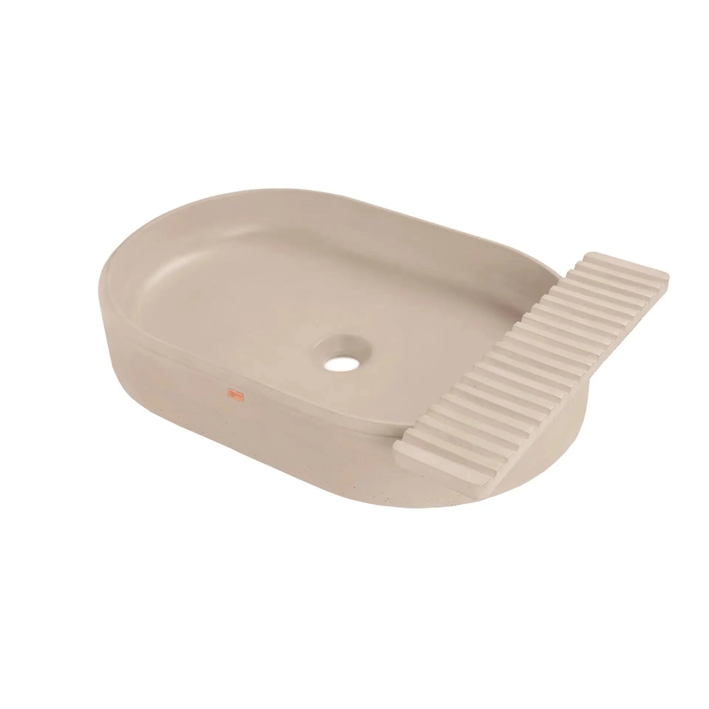 Concrete Vessel Sink Cure Collection 22.4'' Length x 14.5'' Width x 4.3'' Depth