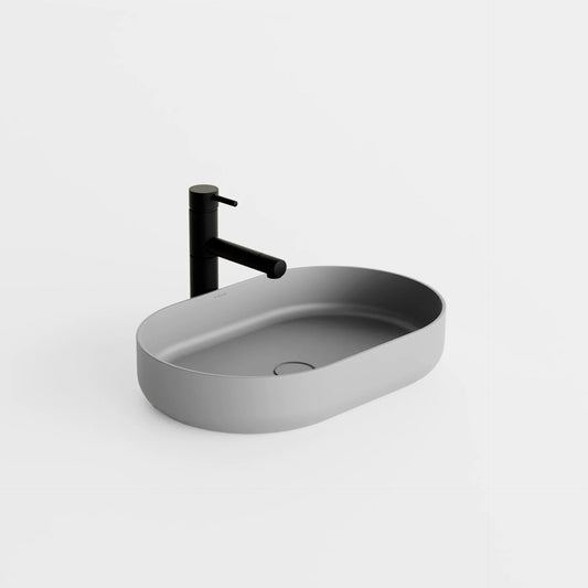 Concrete Vessel Sink Flow Collection 22.4'' Length x 14.5'' Width x 4.3'' Depth