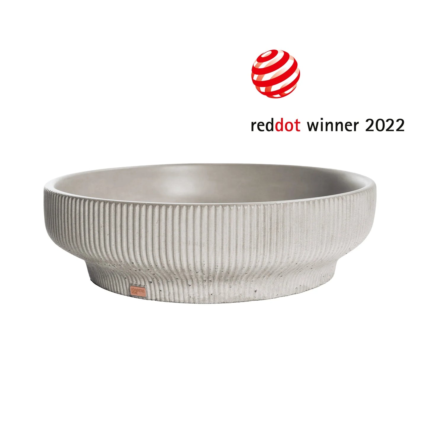 Concrete Vessel Sink Hasu Collection 14.5'' Length x 14.5'' Width x  4.3'' Depth