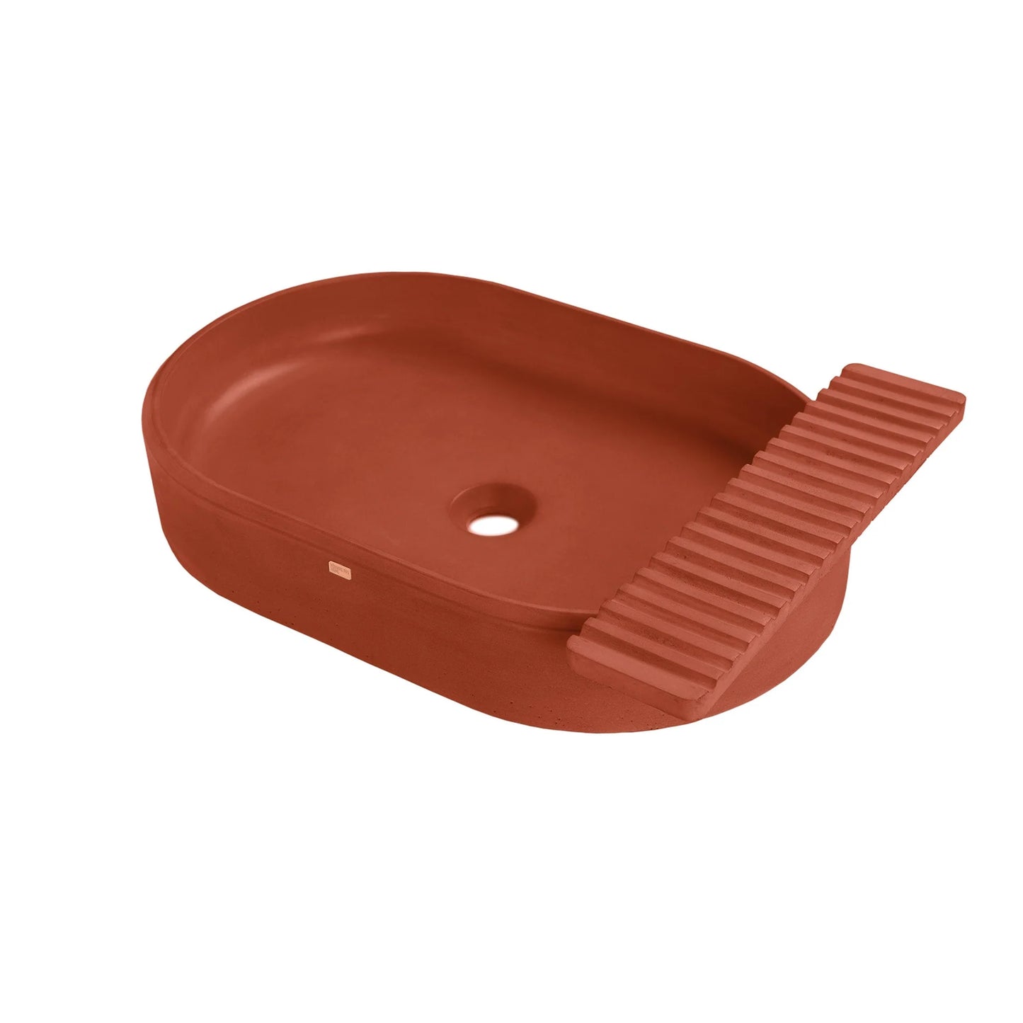 Concrete Vessel Sink Cure Collection 22.4'' Length x 14.5'' Width x 4.3'' Depth