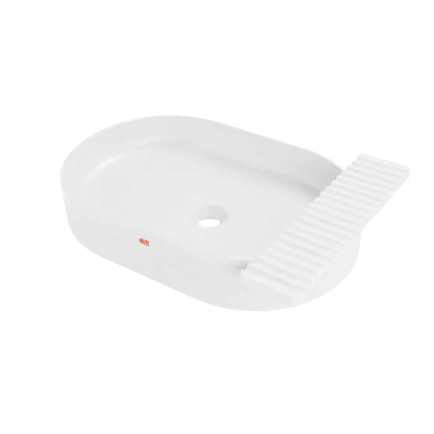 Concrete Vessel Sink Cure Collection 22.4'' Length x 14.5'' Width x 4.3'' Depth