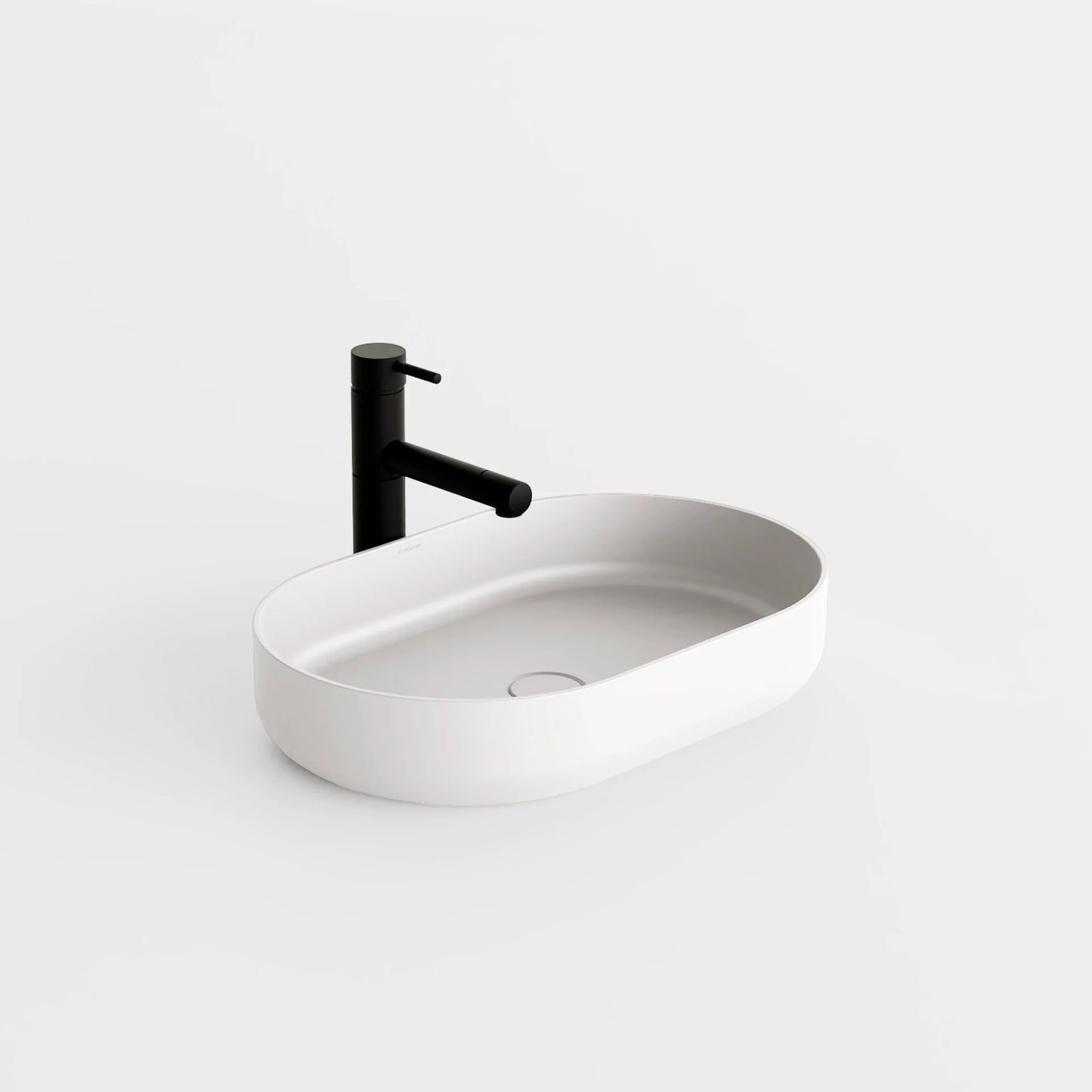Concrete Vessel Sink Flow Collection 22.4'' Length x 14.5'' Width x 4.3'' Depth
