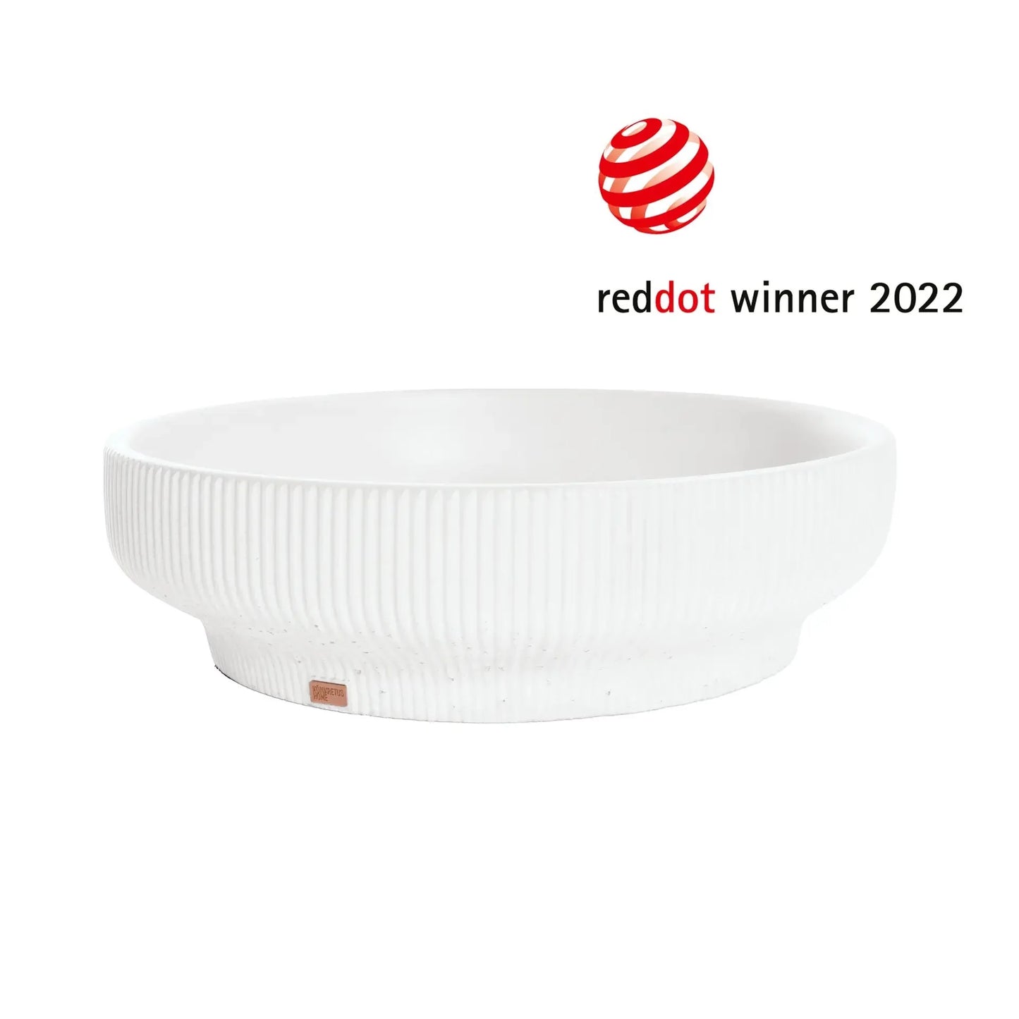 Concrete Vessel Sink Hasu Collection 14.5'' Length x 14.5'' Width x  4.3'' Depth