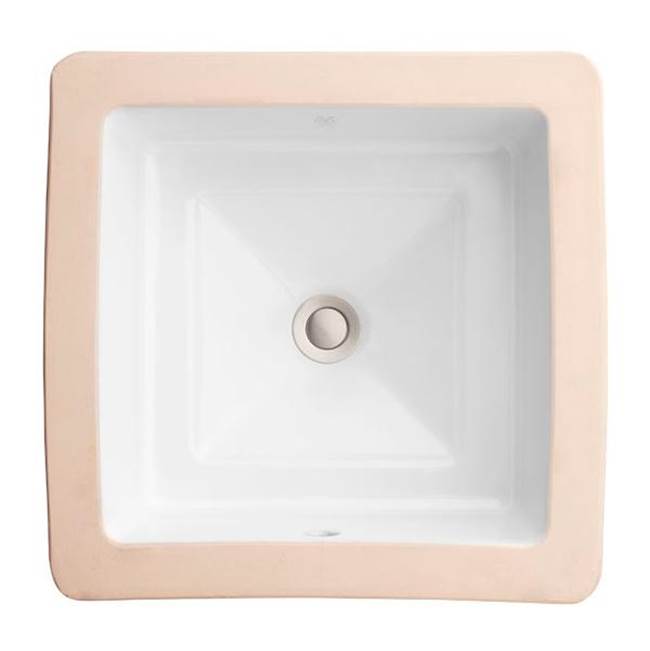 DXV 17 in. Grande Square Undermount Sink Sognare Tile & Stone