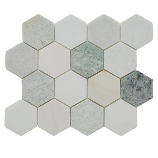 ELY Hexagon Spring Honed 3'' Hexagon 11.75'' x 10''