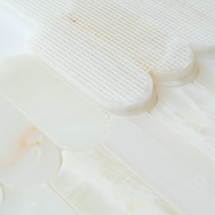 ELY Piano Onyx White Polished 10'' x 11.75''