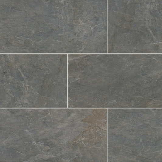 Milestone Gray Matte 12'' x 24'' Porcelain Tile