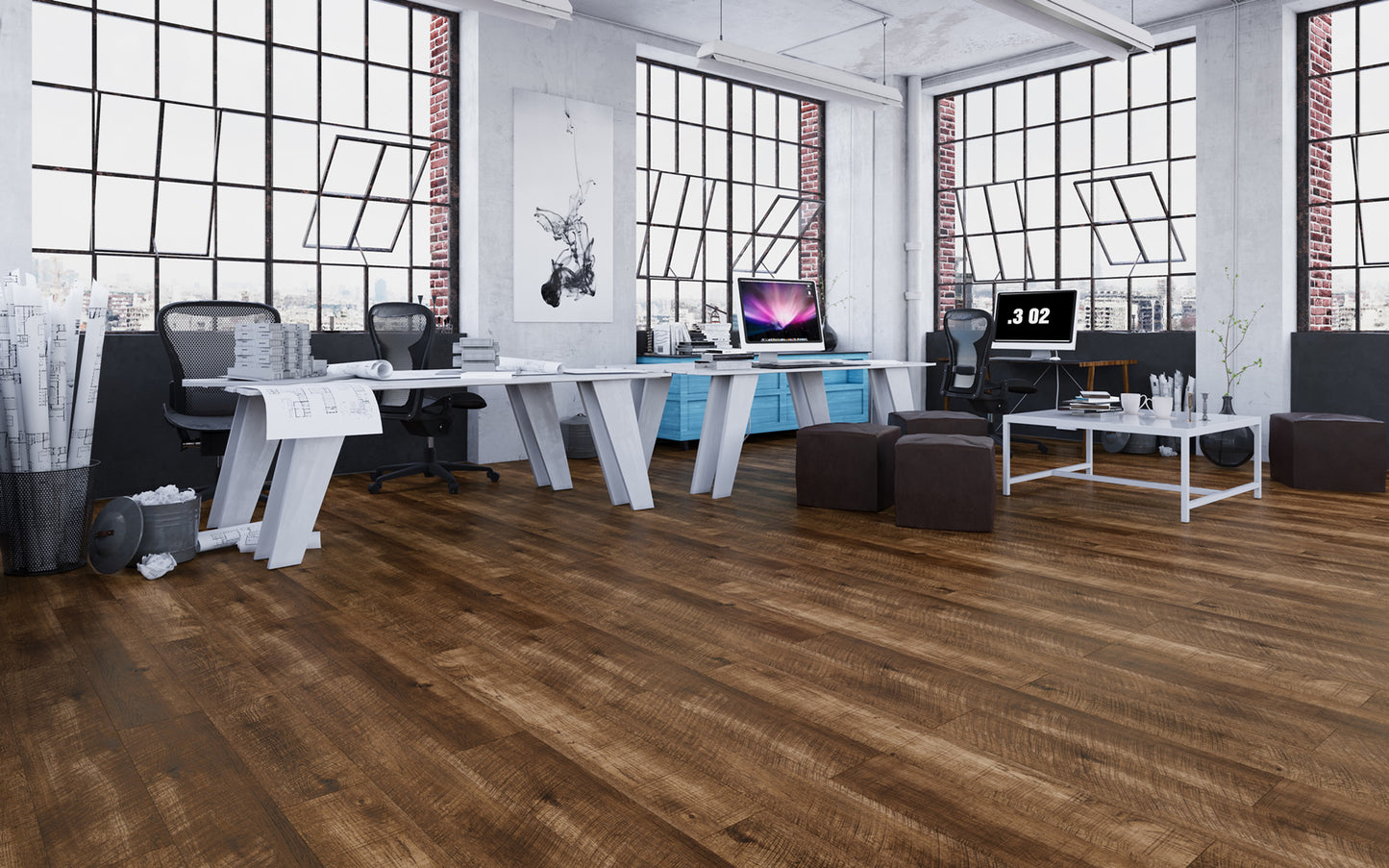 Evolux Powell 20mil Collection Glue Down LVT 7'' x 48'' (SALE)