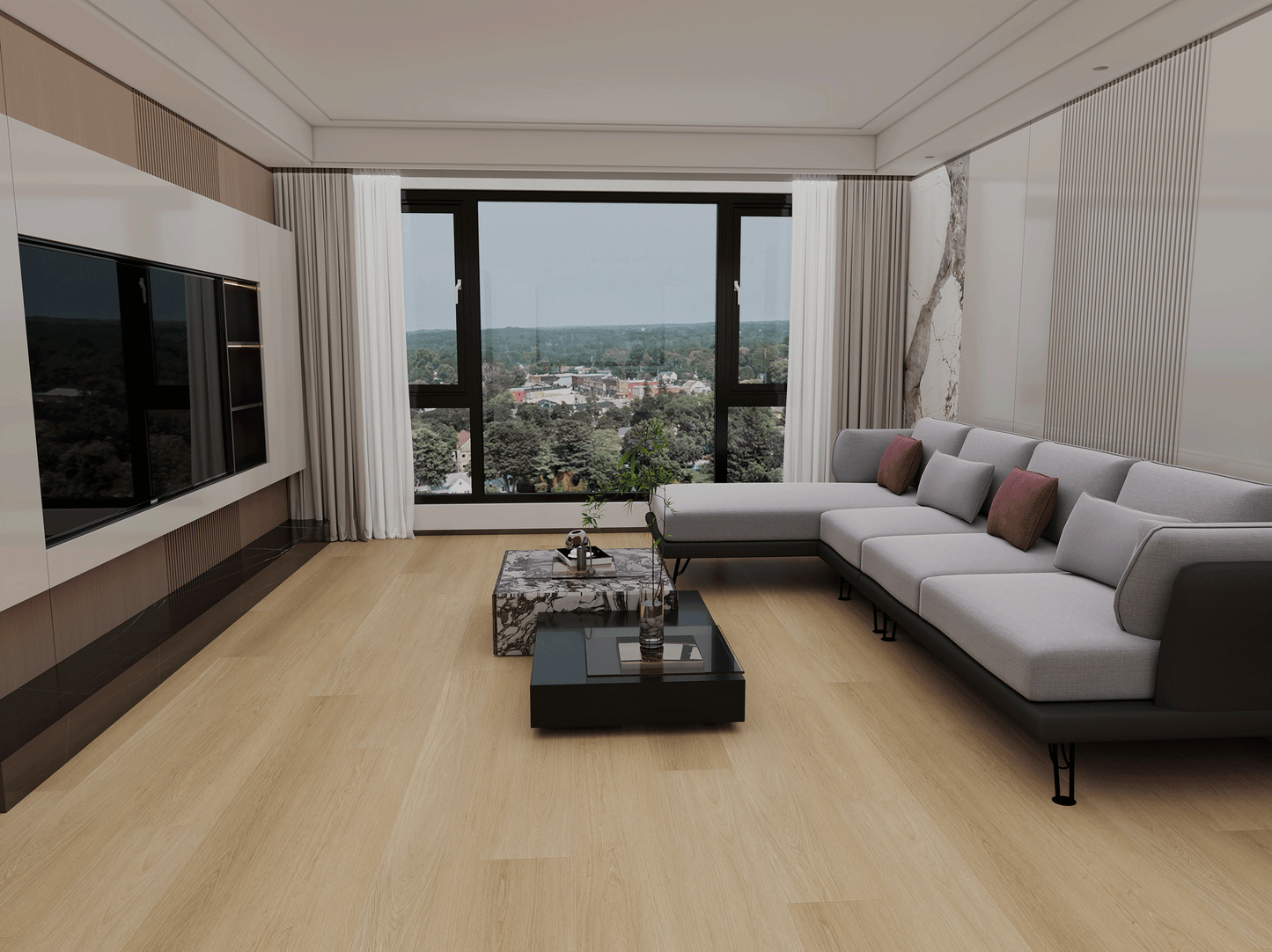 Evolux Whisper Woods Lite 8MM - 22mil LVT Collection 9'' x 60'' (SALE)