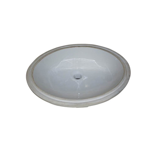Fairmont Designs White (WH) Oval Ceramic Undermount Sink