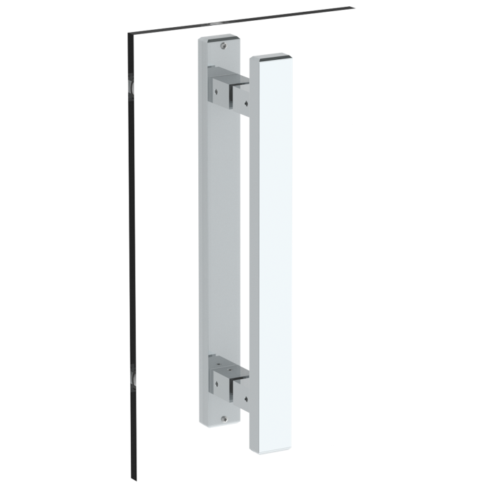 WATERMARK Edge 35 Rectangular 12" Double shower door pull/ glass mount towel bar GB31-DDP (ON SALE)