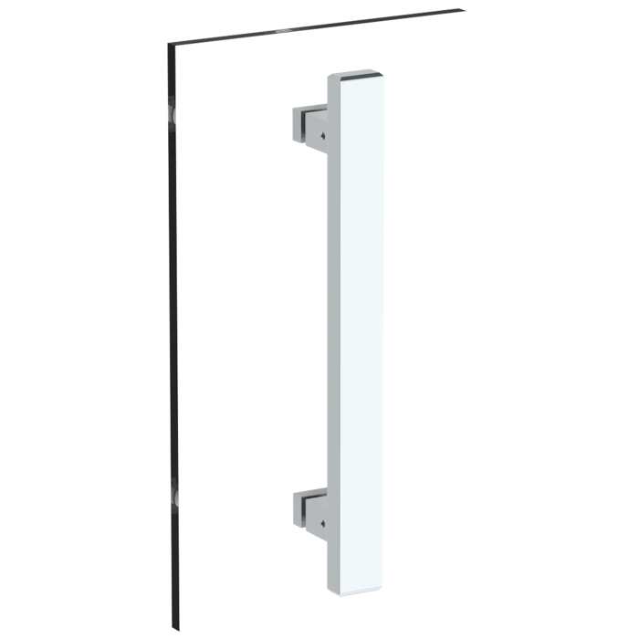 WATERMARK Edge 35 Rectangular 12" shower door pull/ glass mount towel bar GB31-GDP (ON SALE)